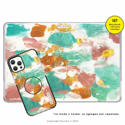 Funda ultra protectora para MacBook pintada a mano pieza única - Mia