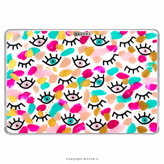 Funda ultra protectora para MacBook pintada a mano pieza única - I See You