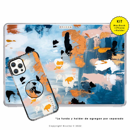 Funda ultra protectora para MacBook pintada a mano pieza única - Priscy