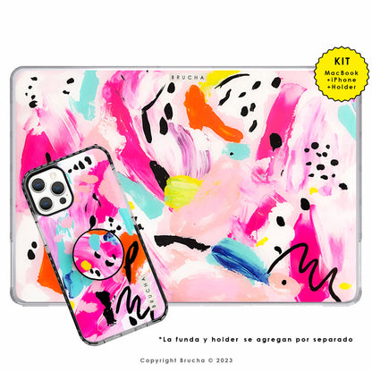 Funda ultra protectora para MacBook pintada a mano pieza única - Siena