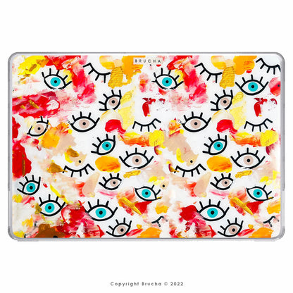 Funda ultra protectora para MacBook pintada a mano pieza única - I See You Red