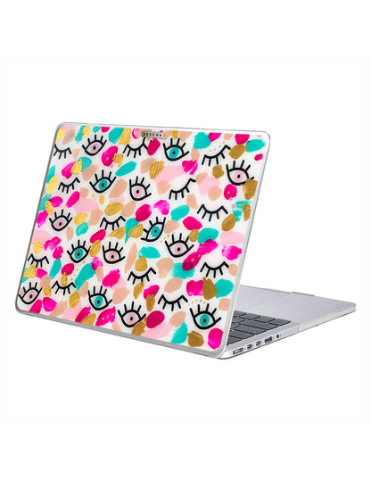 Funda ultra protectora para MacBook pintada a mano pieza única - I See You