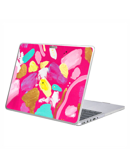 Funda ultra protectora para MacBook pintada a mano pieza única - Alice