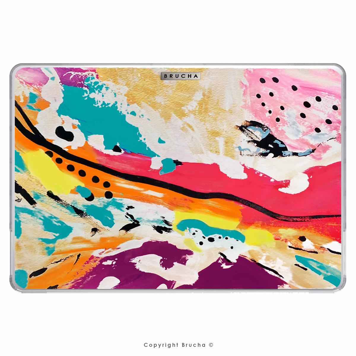 Funda ultra protectora para MacBook pintada a mano pieza única - Petra