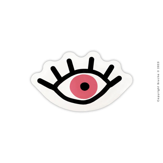 Sticker pintada a mano - I See You Rosa