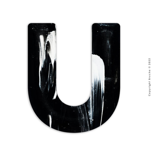 U - B&W colección sticker