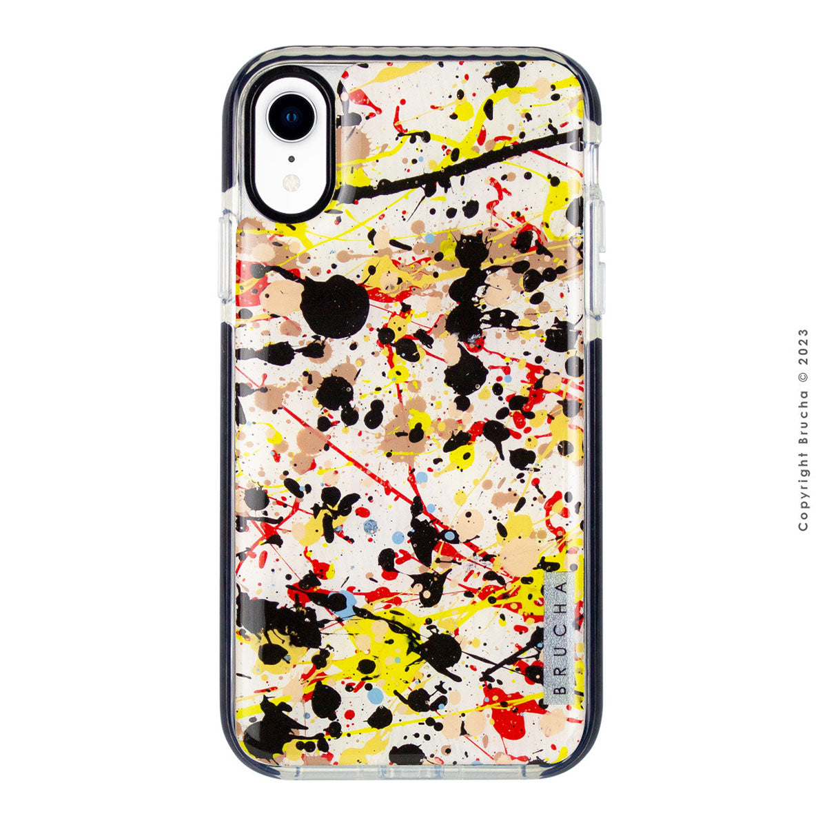 Funda ultra protectora pintada a mano para iPhone XR - Pollock