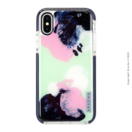 Funda ultra protectora pintada a mano para iPhone X/XS - Menta