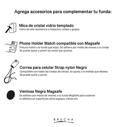 Set funda Magsafe ultra protectora, cartera Magsafe y holder match pintada a mano para iPhone 13 Pro Max  - Cove