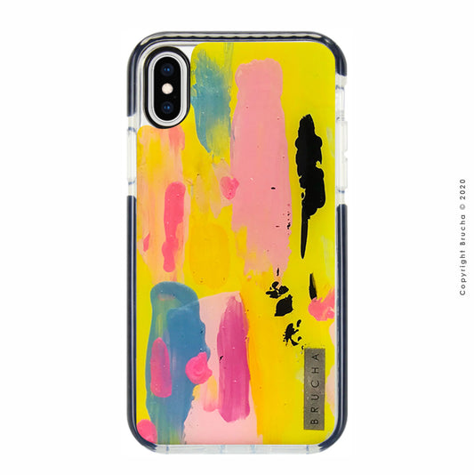 Funda ultra protectora pintada a mano para iPhone X Max – Yellish