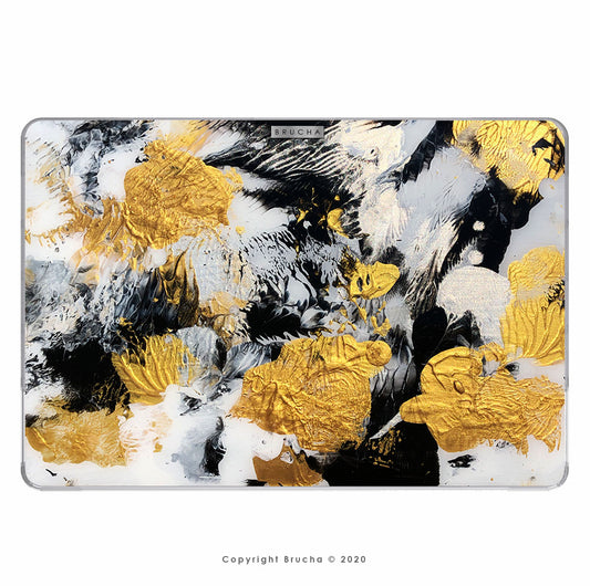 Funda ultra protectora para MacBook Touch Bar & Non Touch Bar 15" pintada a mano pieza única - Marble