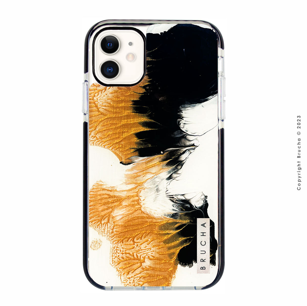 Funda ultra protectora pintada a mano para iPhone 11 – Marble