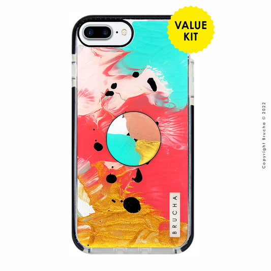 Funda ultra protectora pintada a mano para Iphone 6/7/8 Plus Value Kit – Fran