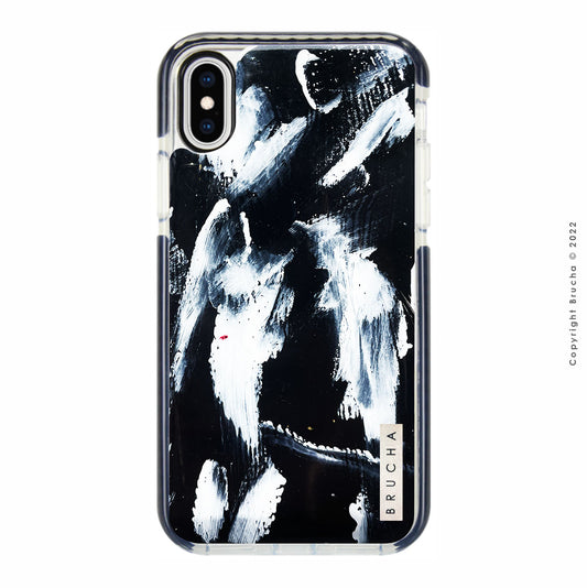 Funda ultra protectora pintada a mano para iPhone X/XS – Black