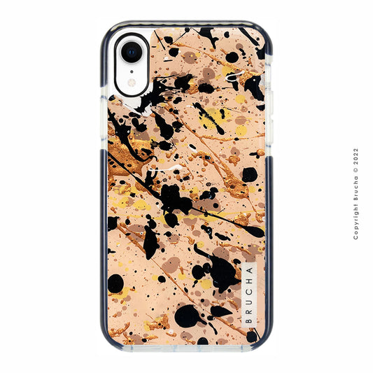 Funda ultra protectora pintada a mano para iPhone XR – Pollock