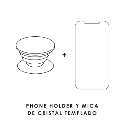 Agrega Phone Holder y Mica de Cristal